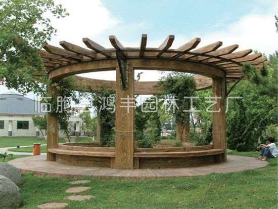 木塑花架