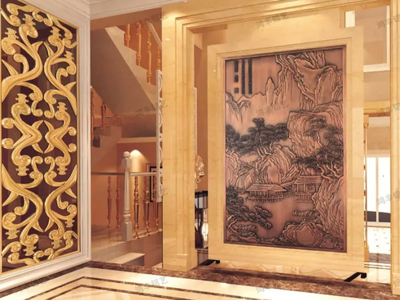 铝艺屏风/影壁墙