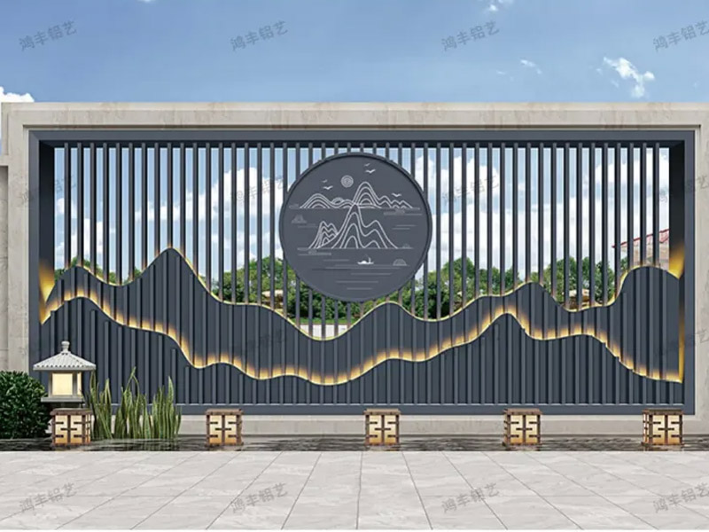 铝艺屏风/影壁墙