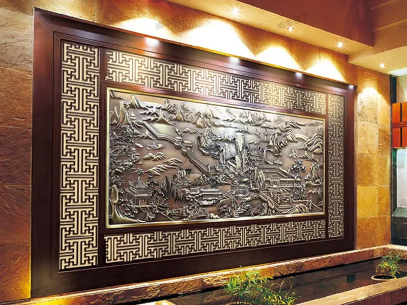 铝艺屏风/影壁墙